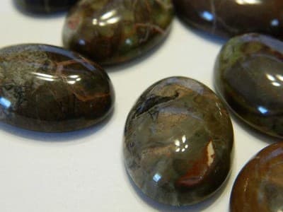 25x18MM Basic Oval Natural Scenery Agate Cabochon - Oval Shaped Gemstone - Thumbnail 7