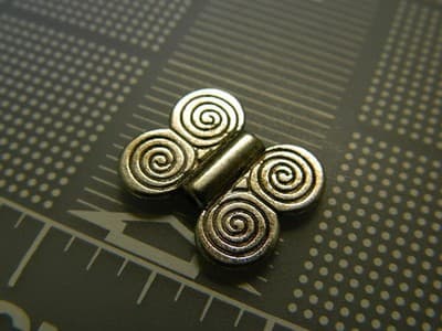 20mm Big Vintage Style Silver Metal Pewter Butterfly Beads - Big Tibetan Style - Thumbnail 5