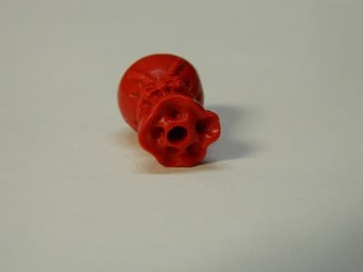 15.5MM Red Cinnabar Lucky Bag Beads - Wealth Making Protection Jewelers - Thumbnail 8