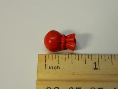 15.5MM Red Cinnabar Lucky Bag Beads - Wealth Making Protection Jewelers - Thumbnail 9