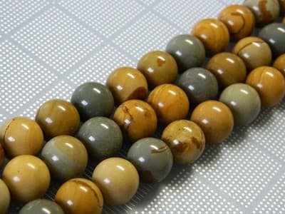 14MM Round Wild Horse Picture Jasper Beads Picture Jasper Bead Gemstone Beads - Thumbnail 2