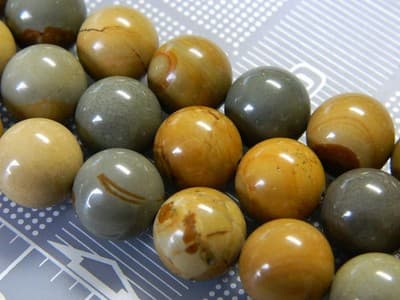 14MM Round Wild Horse Picture Jasper Beads Picture Jasper Bead Gemstone Beads - Image 1