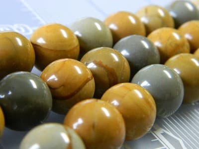 14MM Round Wild Horse Picture Jasper Beads Picture Jasper Bead Gemstone Beads - Thumbnail 3