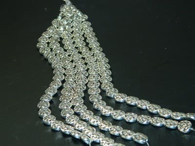 10MM Flat Round Antiqued Silver Tone Dotted Pewter Coin Beads - Metal Dot - Thumbnail 5