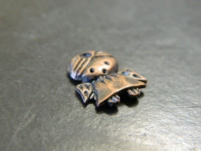 14MM Red Copper Tibet Style Guardian Angel Tab Charm Pendants - Copper Toned - Thumbnail 3