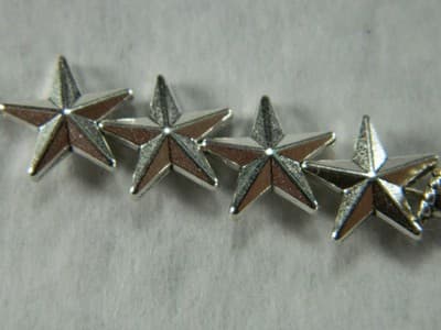 25) 12MM Silver Pewter Star Beads - Pewter Silver Spacer Beads - Metal Celestial - Thumbnail 6