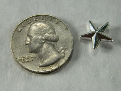 25) 12MM Silver Pewter Star Beads - Pewter Silver Spacer Beads - Metal Celestial - Thumbnail 7