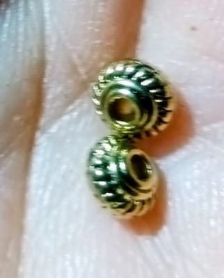 5MM Tibetan Gold Spacer Beads - Small Tibetan Metal Beads - Jewelry Making - Image 1