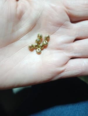 5MM Tibetan Gold Spacer Beads - Small Tibetan Metal Beads - Jewelry Making - Thumbnail 3