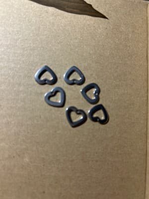 Small heart Shape Charm Silver - Image 1