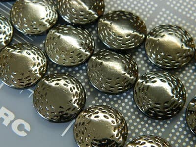 16MM Gunmetal Anti Silver Pewter Thai Style Sun Disk Coin Beads - Pewter Spacer - Image 1