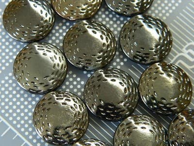 16MM Gunmetal Anti Silver Pewter Thai Style Sun Disk Coin Beads - Pewter Spacer - Thumbnail 4