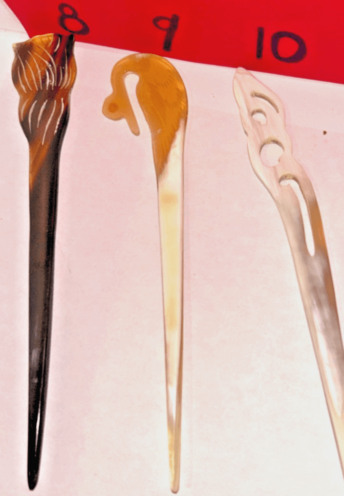 Handmade Buffalo Horn Hair Pins- Handmade In Kathmandu, Nepal - Thumbnail 3