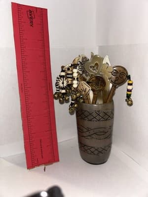 Authentic Handmade Buffalo Horn Hair Pin- Himalayan - Thumbnail 4