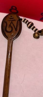 Authentic Handmade Buffalo Horn Hair Pin- Himalayan - Thumbnail 5