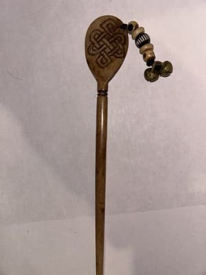 Authentic Handmade Buffalo Horn Hair Pin- Himalayan - Thumbnail 9