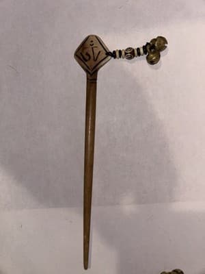 Authentic Handmade Buffalo Horn Hair Pin- Himalayan - Thumbnail 11