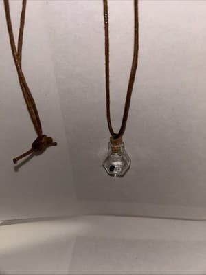 Pendant Jar With Small Sodalite Stone - Worn To Facilitate Positive Thinking - Thumbnail 2