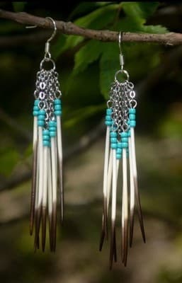 Jar Of 10 Real Porcupine Quills For Jewelry Making - Thumbnail 2