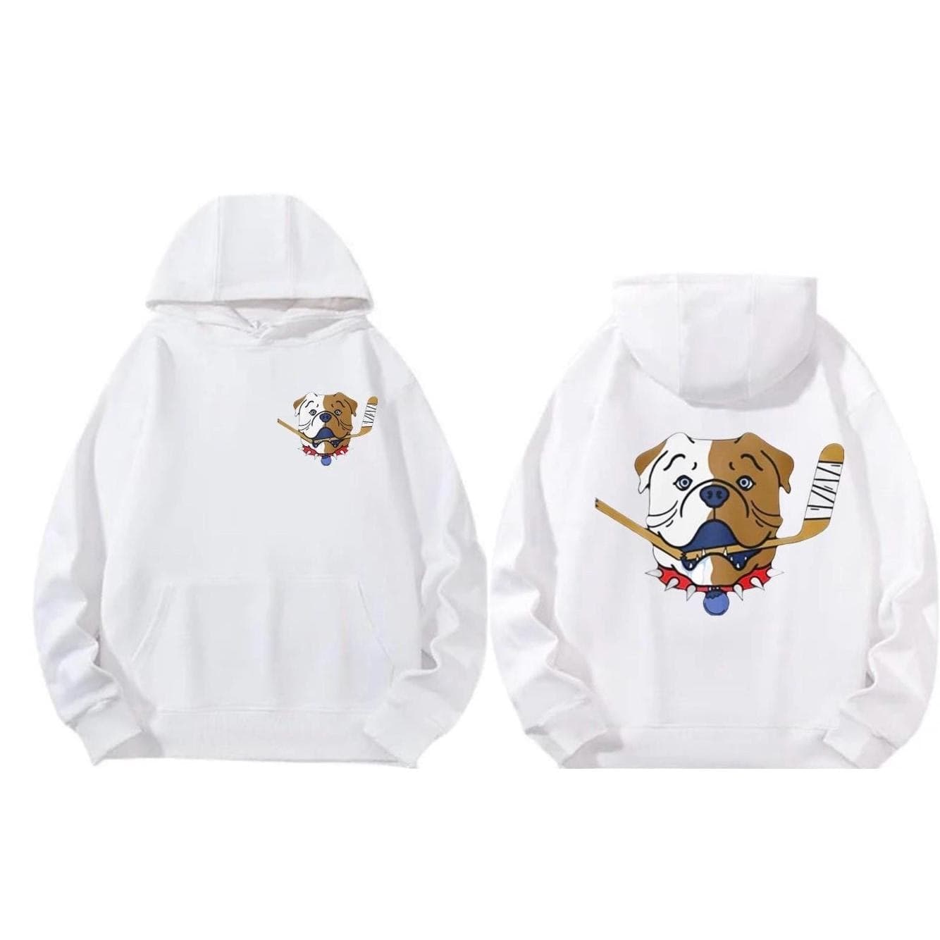 Hoodie -Shoresy Sudbury Blueberry Bulldog Heat Transfer Patch - Thumbnail 2