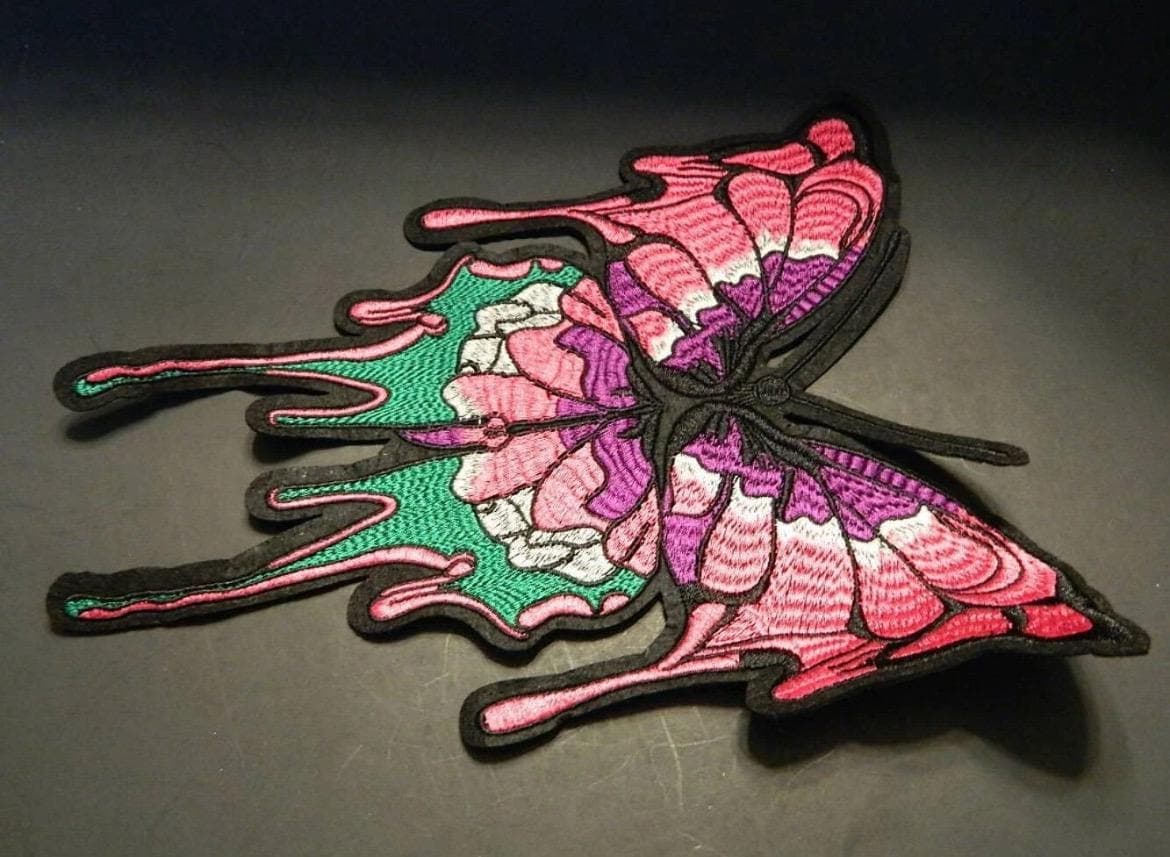 Embroidery Large Butterfly sew on Patch 12 inches - Thumbnail 3