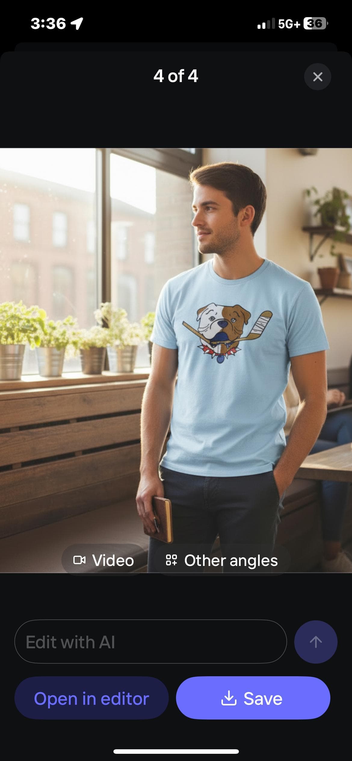 Shoresy Sudbury Blueberry Bulldog Heat Transfer Patch - Thumbnail 3