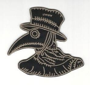 Plaque Doctor Dr Pestilence Costume Iron- On heat transfer Patch-Craft Idea-4” Patch - Image 1