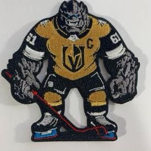 Vegas Golden Knights Hockey Player Iron-On Patch (Heat Transfer) - Image 1