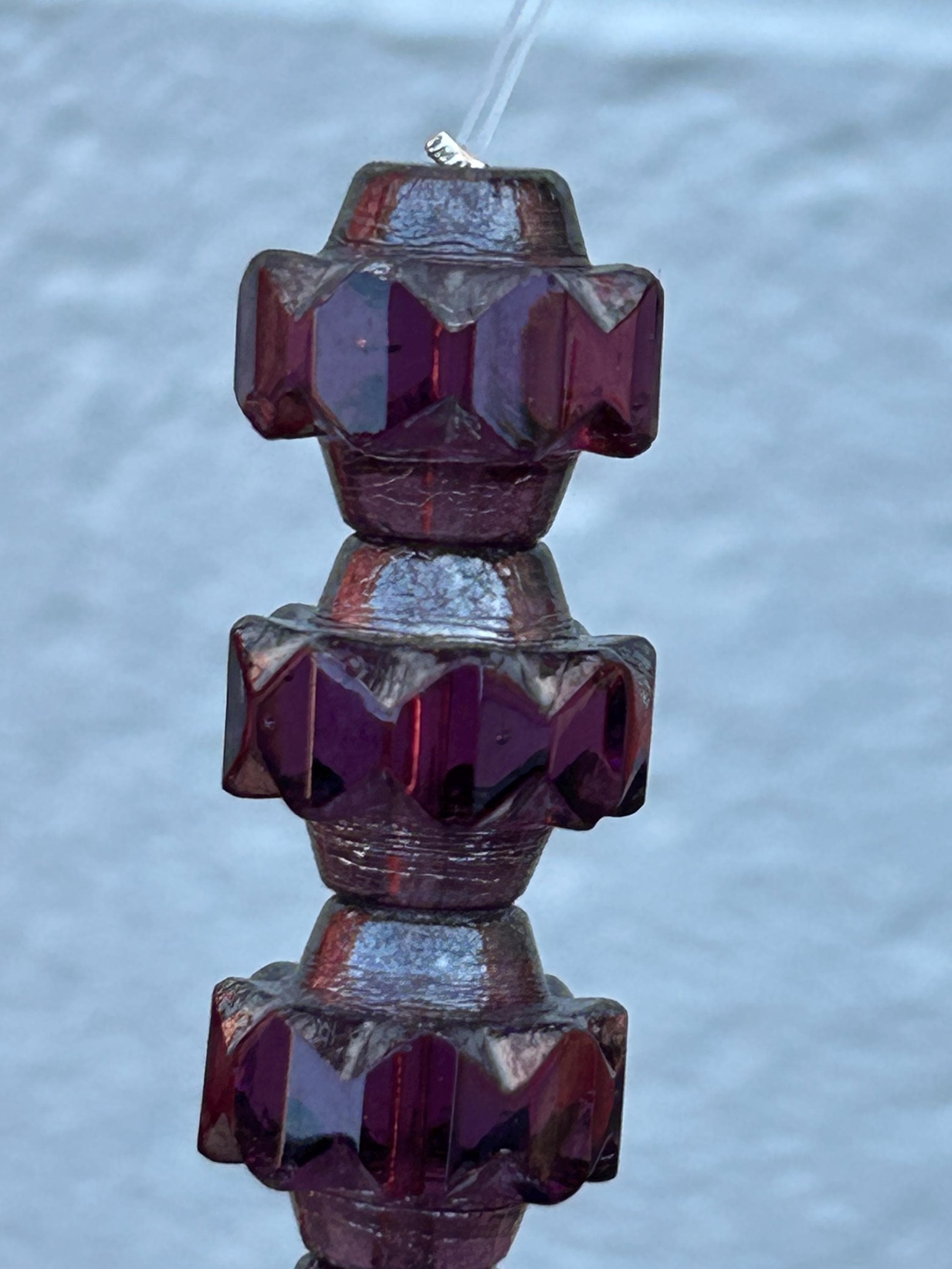 Cathedral Glass Beads -Czech Glass 15mmx12mm - Thumbnail 5