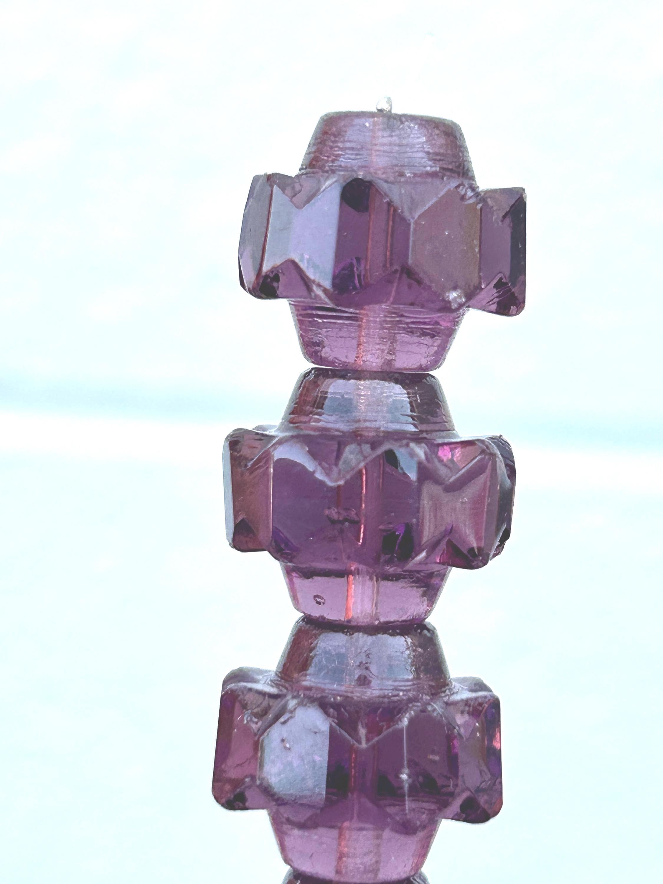 Cathedral Glass Beads -Czech Glass 15mmx12mm - Thumbnail 3