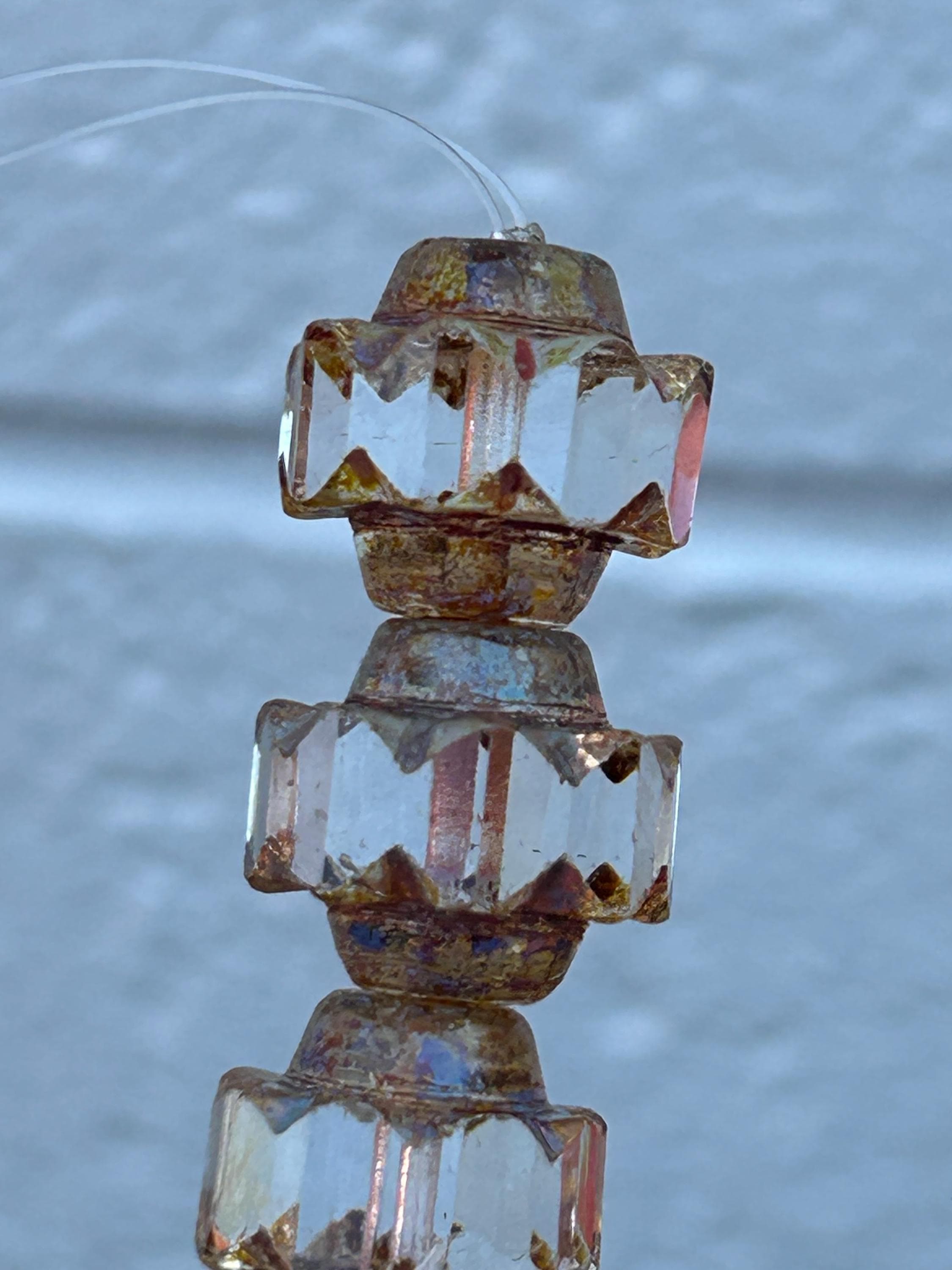 Cathedral Glass Beads -Czech Glass 15mmx12mm - Thumbnail 6