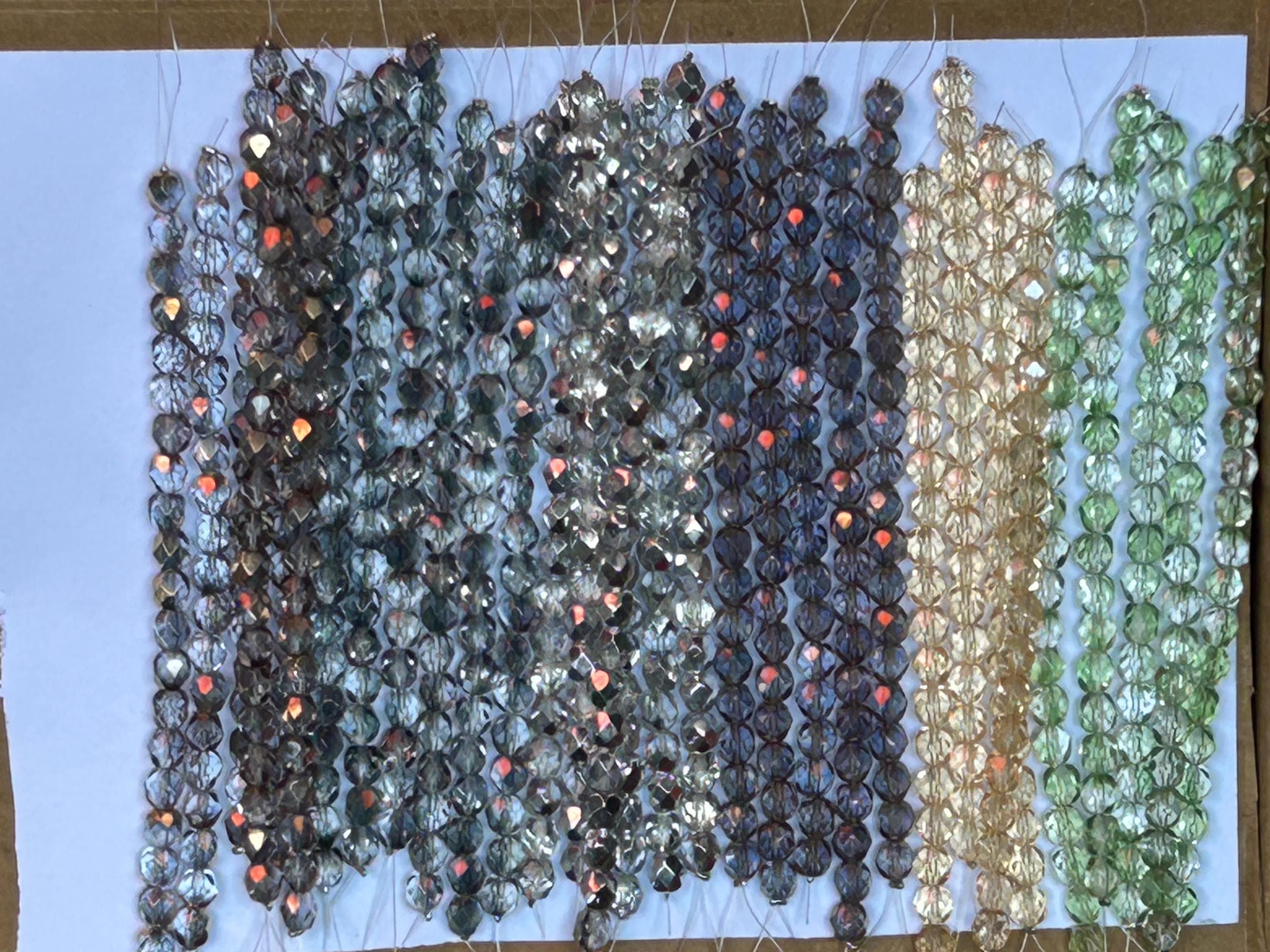 Round Fauceted Glass Beads -Czech Glass 10 mm - Image 1