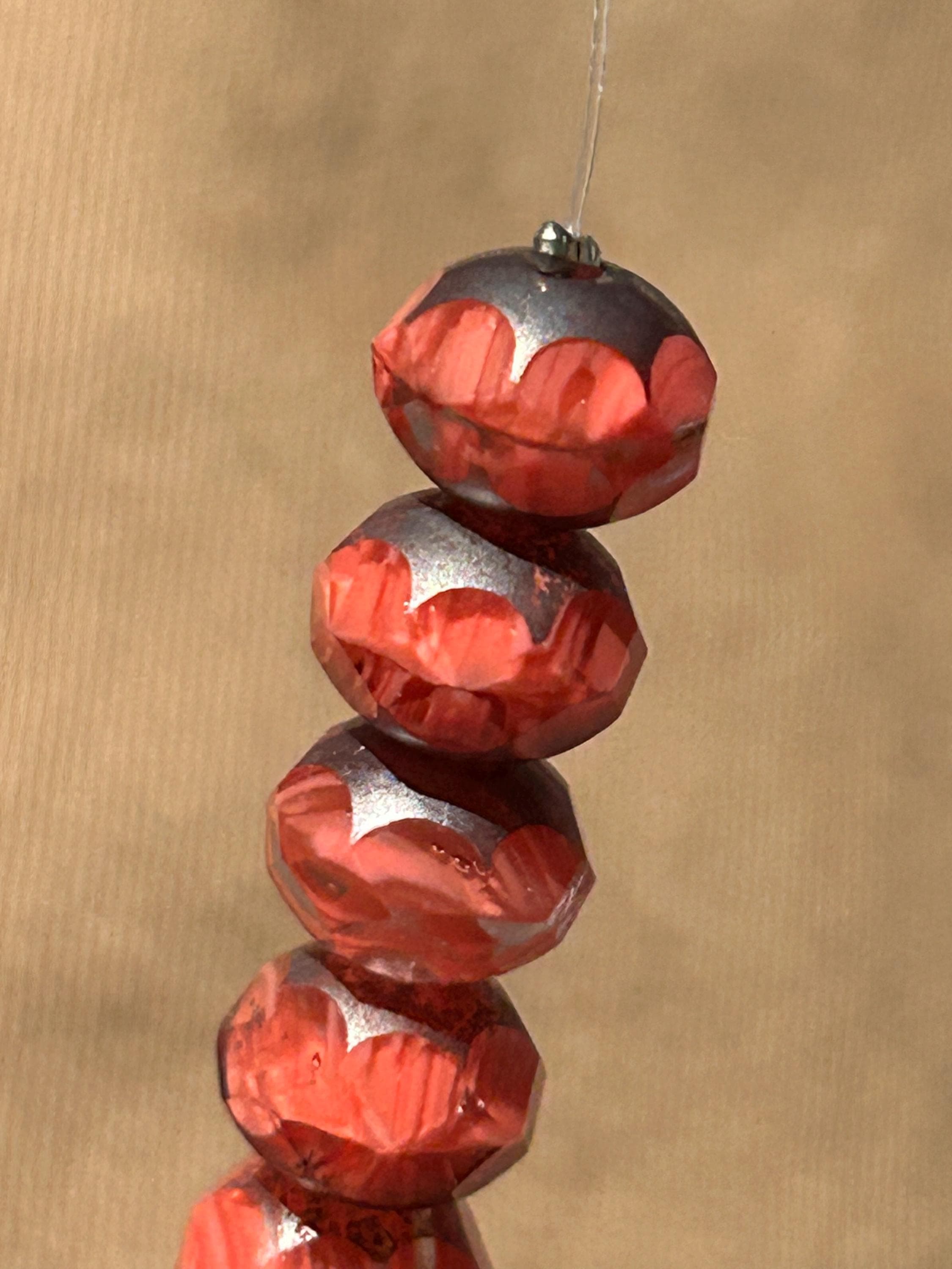 Fauceted Rhondella Beads 19 different Colors -Czech Glass 9mmx6mm - Thumbnail 10