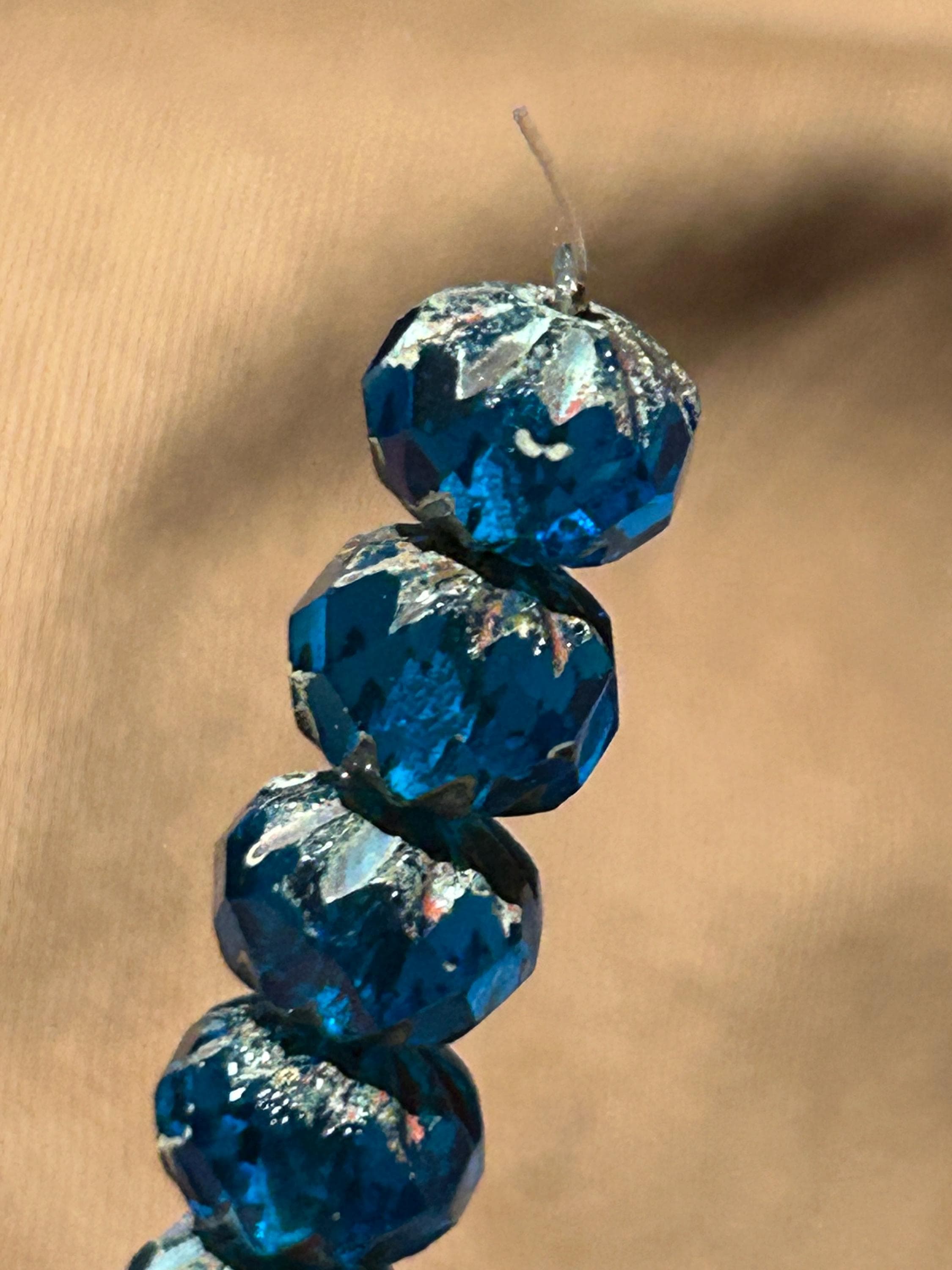 Fauceted Rhondella Beads 19 different Colors -Czech Glass 9mmx6mm - Thumbnail 13