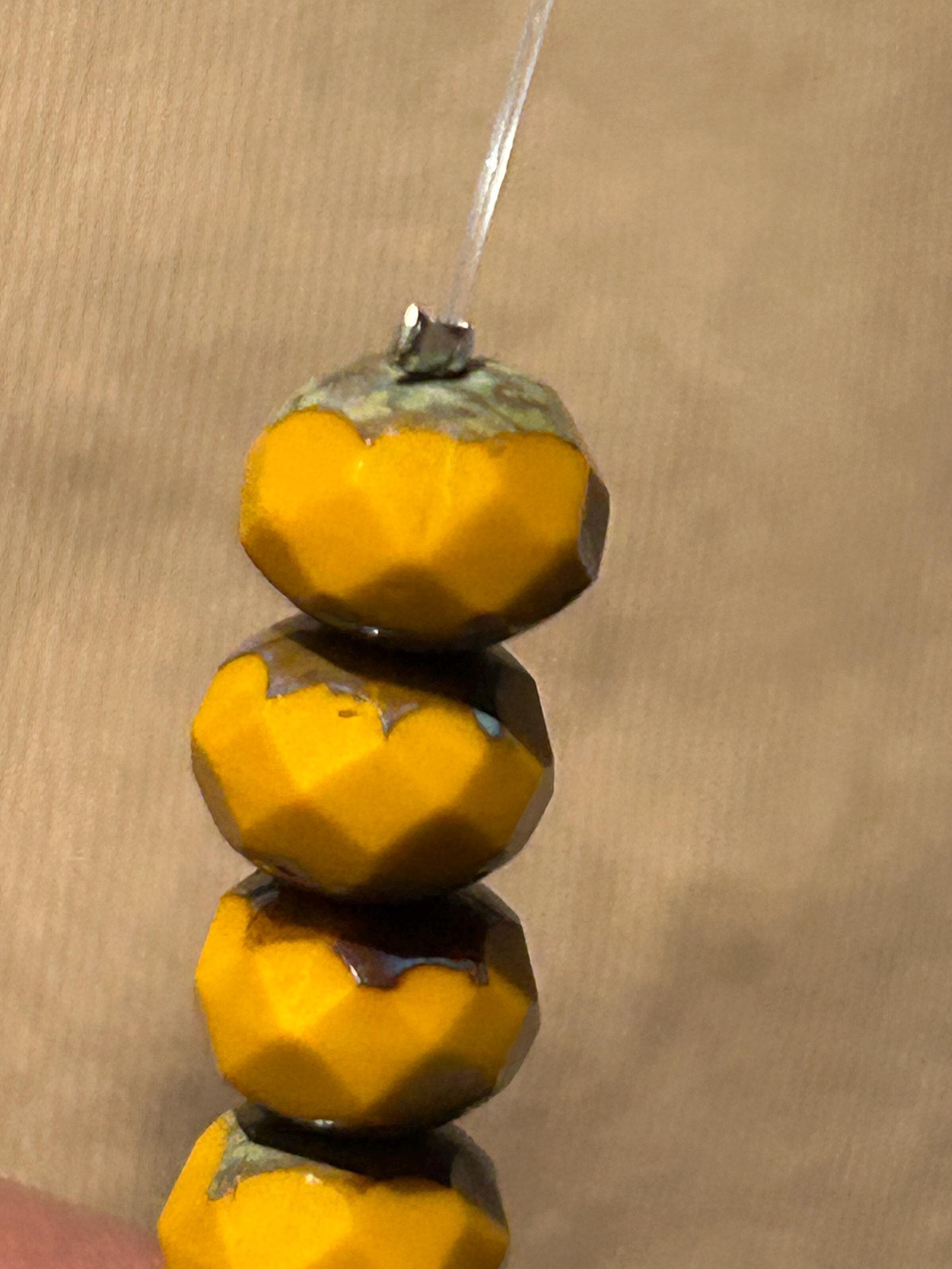 Fauceted Rhondella Beads 19 different Colors -Czech Glass 9mmx6mm - Thumbnail 11