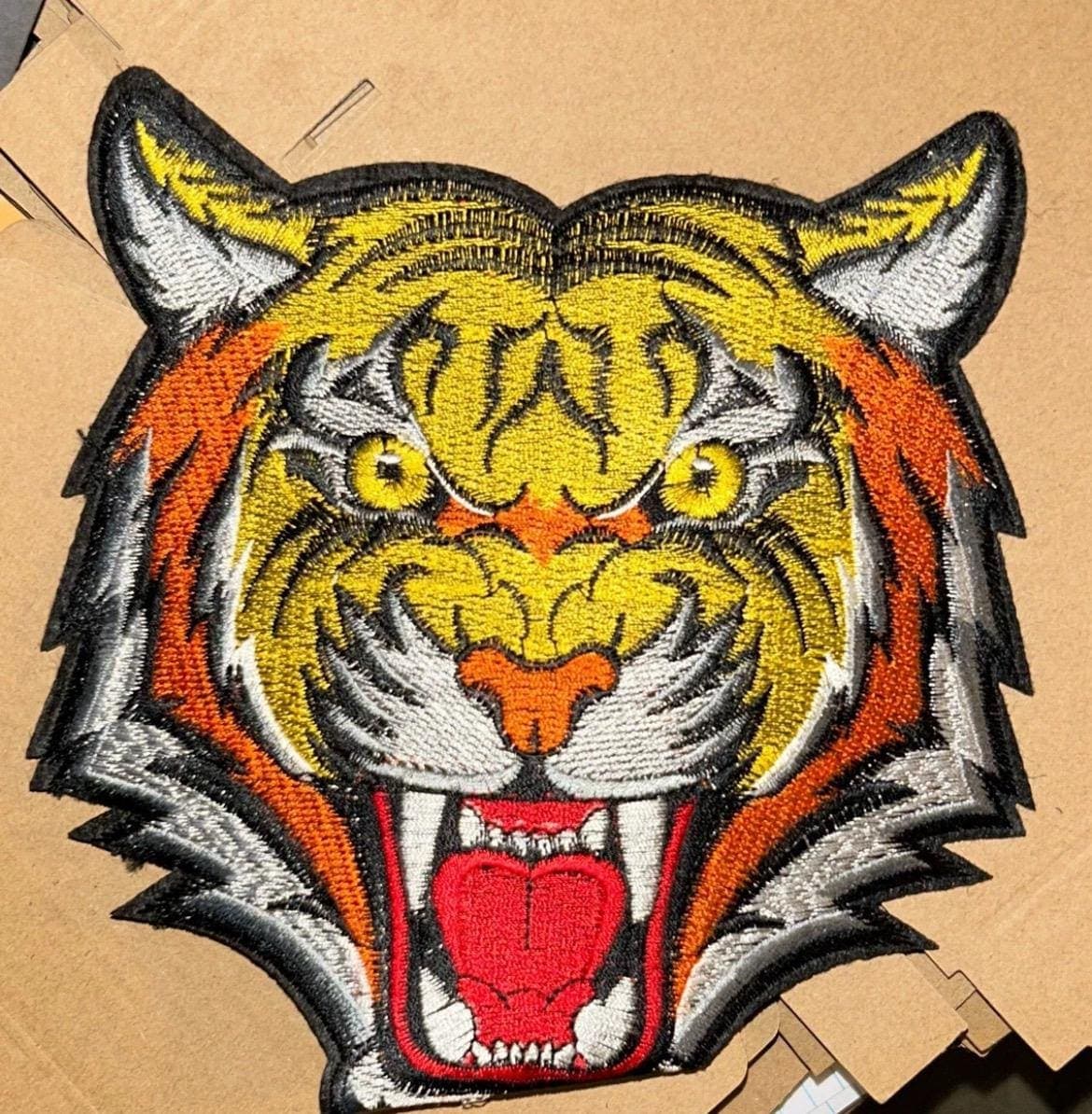 6 inch Tiger Embroidery Patch-Iron On - Image 1