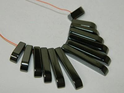 Hematite Stick Beads - Dark Gray Graduated, Non-Magnetic - Thumbnail 3