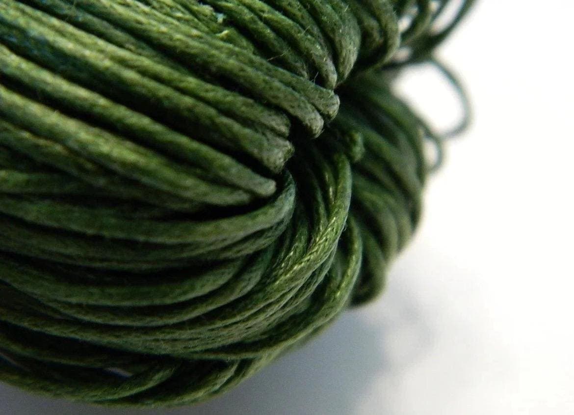 Waxed Cotton Cord: 1mm Thick Jewelry Thread - Thumbnail 7
