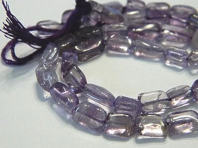 Amethyst Rectangle Beads: Natural Light Purple (50 Pieces Set) - Thumbnail 2