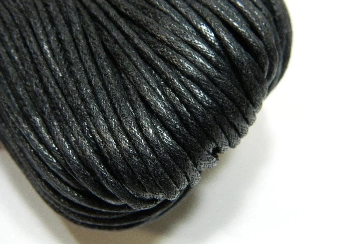 Waxed Cotton Cord: 1mm Thick Jewelry Thread - Thumbnail 6