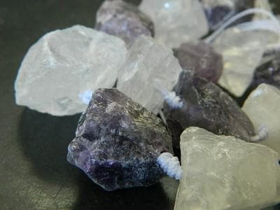 Quartz and Amethyst Beads: Chunky Nuggets for Jewelry (Large Size) - Thumbnail 5
