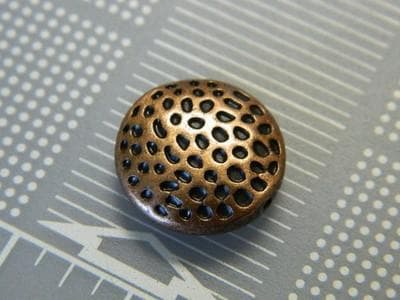 17 mm Copper Coin Beads: Antiqued Flat Round Spacers 50 beads per order - Thumbnail 4