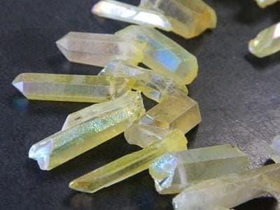 Champagne Yellow Quartz Beads: Natural Stick Shape Strands - Thumbnail 7