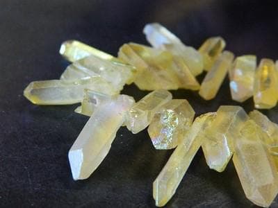 Champagne Yellow Quartz Beads: Natural Stick Shape Strands - Thumbnail 5