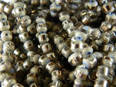 Brown Orbitz Round Beads, Crystal Striped Shine (4mm) - Thumbnail 5
