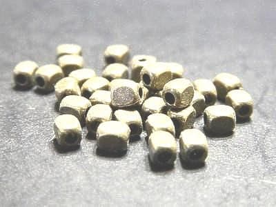 Bronze Tibetan Spacer Beads: Rectangular Cuboid, Small Metal - Thumbnail 2