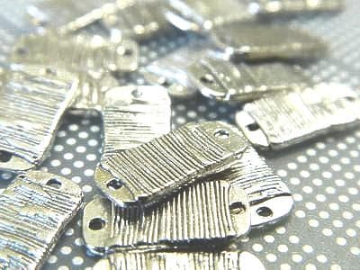 Antique Pewter Jewelry Links, Silver Connectors (20 Pieces) - Image 1