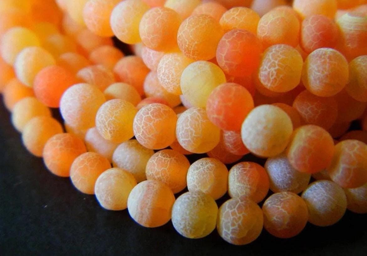 4mm Light Green Crackle Agate-Natural Crackle Agate Beads - Thumbnail 12