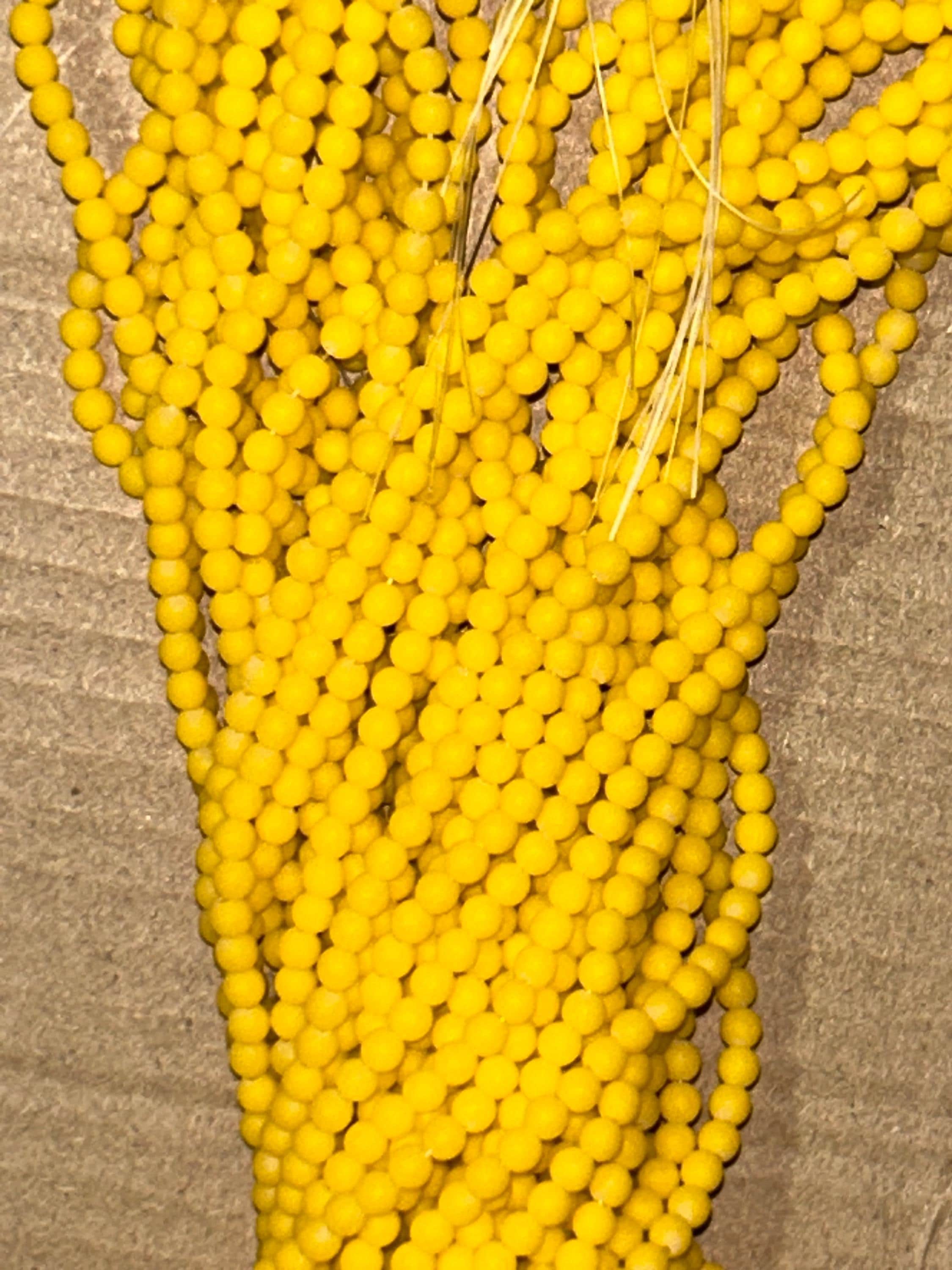 Matte Opaque Czech Glass Beads | Size 3mm Assorted Color Options | Jewelry Making Supplies - Thumbnail 8