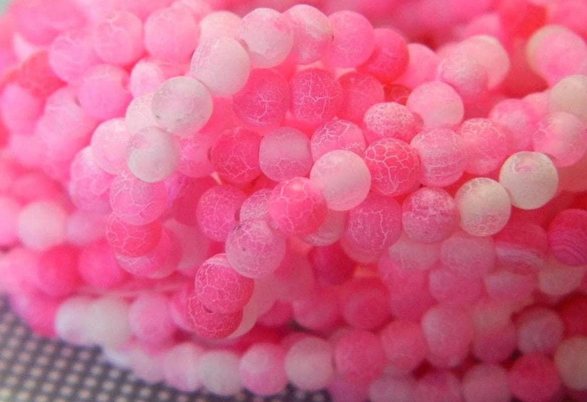 4mm Light Green Crackle Agate-Natural Crackle Agate Beads - Thumbnail 10